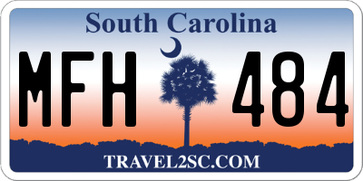 SC license plate MFH484