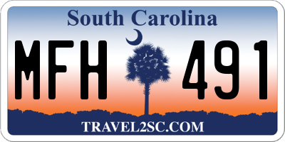 SC license plate MFH491