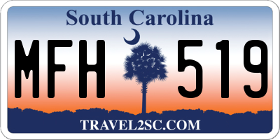 SC license plate MFH519