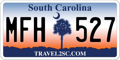SC license plate MFH527