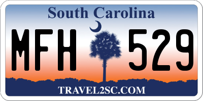 SC license plate MFH529