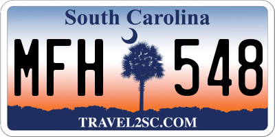 SC license plate MFH548