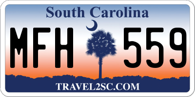 SC license plate MFH559