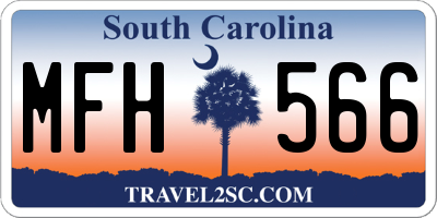 SC license plate MFH566