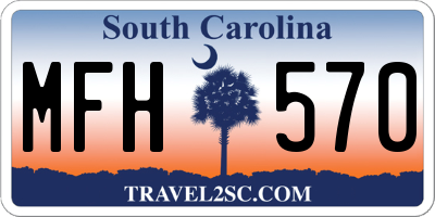 SC license plate MFH570