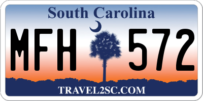 SC license plate MFH572