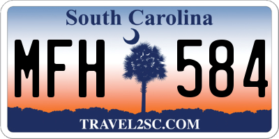 SC license plate MFH584
