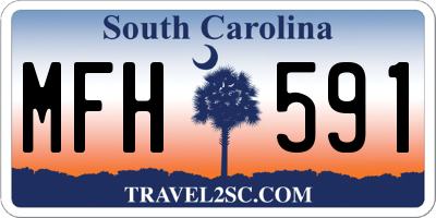SC license plate MFH591