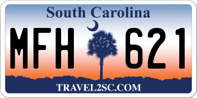 SC license plate MFH621