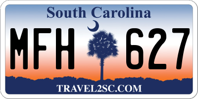 SC license plate MFH627