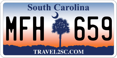 SC license plate MFH659