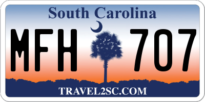 SC license plate MFH707
