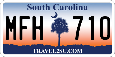 SC license plate MFH710