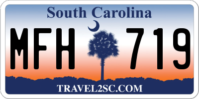 SC license plate MFH719