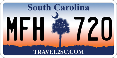 SC license plate MFH720