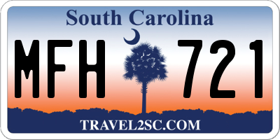 SC license plate MFH721