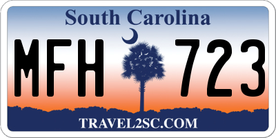 SC license plate MFH723
