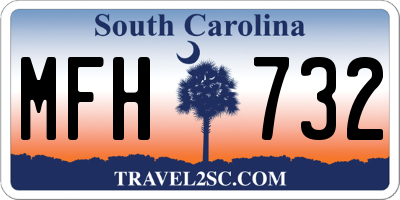 SC license plate MFH732