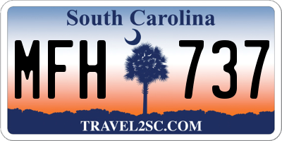 SC license plate MFH737