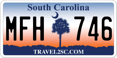 SC license plate MFH746