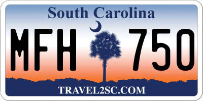 SC license plate MFH750