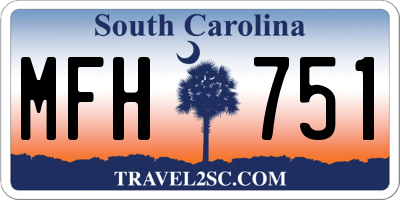 SC license plate MFH751