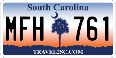 SC license plate MFH761