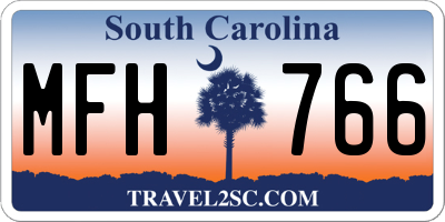 SC license plate MFH766