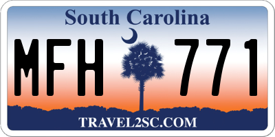 SC license plate MFH771