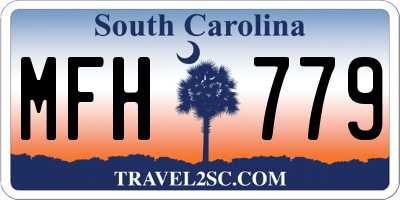 SC license plate MFH779