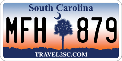 SC license plate MFH879