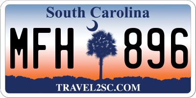 SC license plate MFH896
