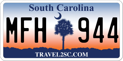 SC license plate MFH944
