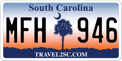 SC license plate MFH946