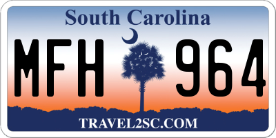 SC license plate MFH964