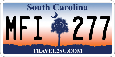 SC license plate MFI277
