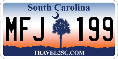 SC license plate MFJ199