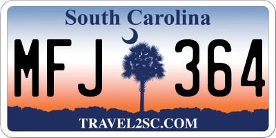 SC license plate MFJ364