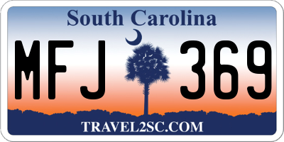 SC license plate MFJ369