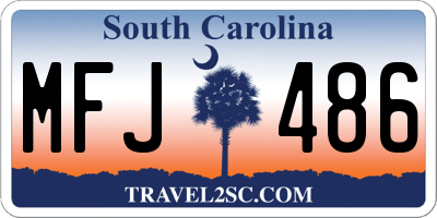 SC license plate MFJ486