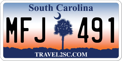 SC license plate MFJ491