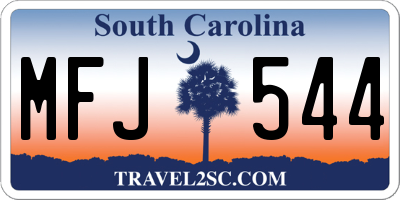 SC license plate MFJ544