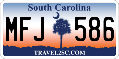 SC license plate MFJ586