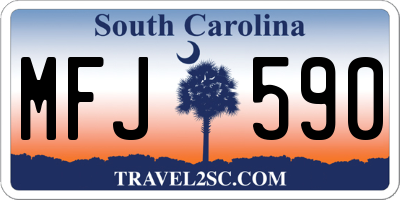 SC license plate MFJ590