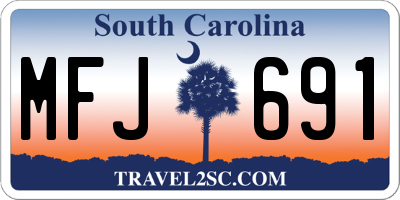 SC license plate MFJ691