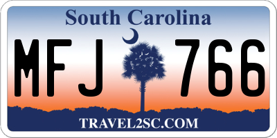 SC license plate MFJ766