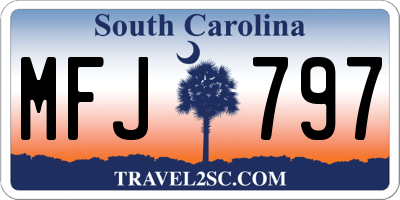 SC license plate MFJ797