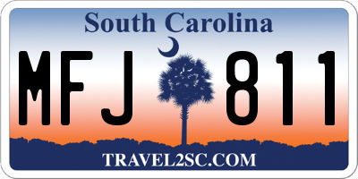 SC license plate MFJ811