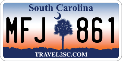 SC license plate MFJ861