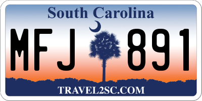 SC license plate MFJ891